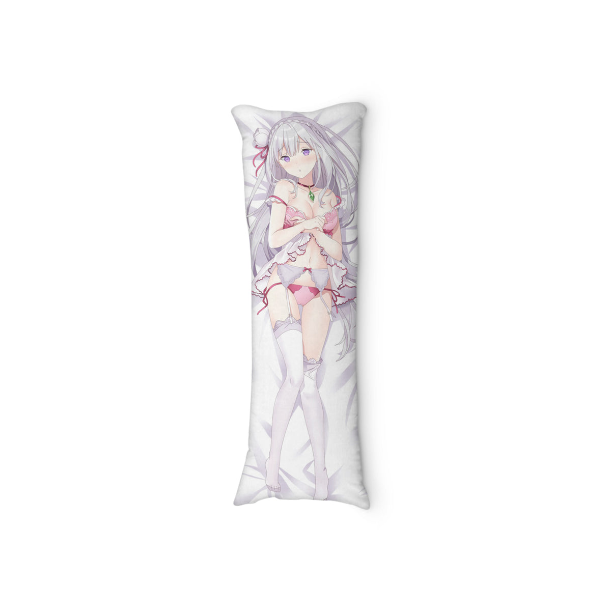 Dakimakura Emilia en lingerie fine et en uniforme | WaifuParadise