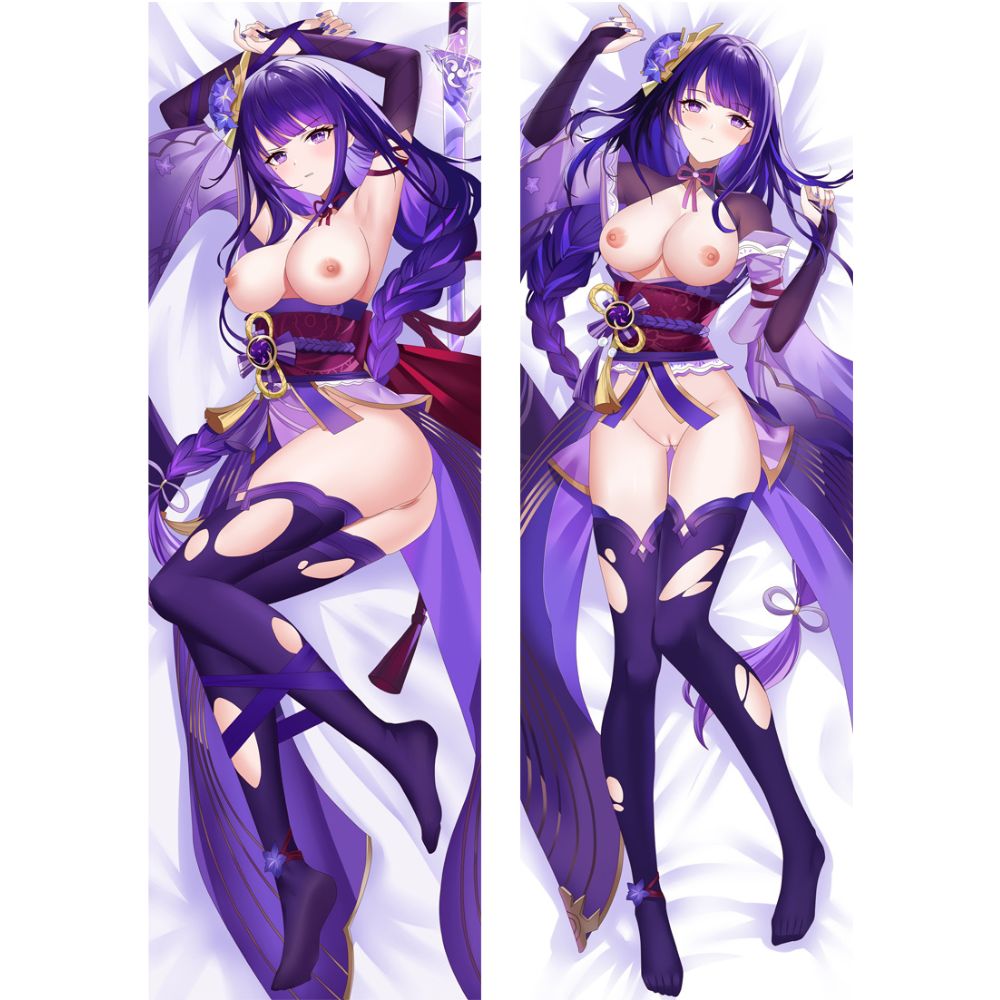 Dakimakura Raiden Shogun Uniforme Dechiré Sans | WaifuParadise