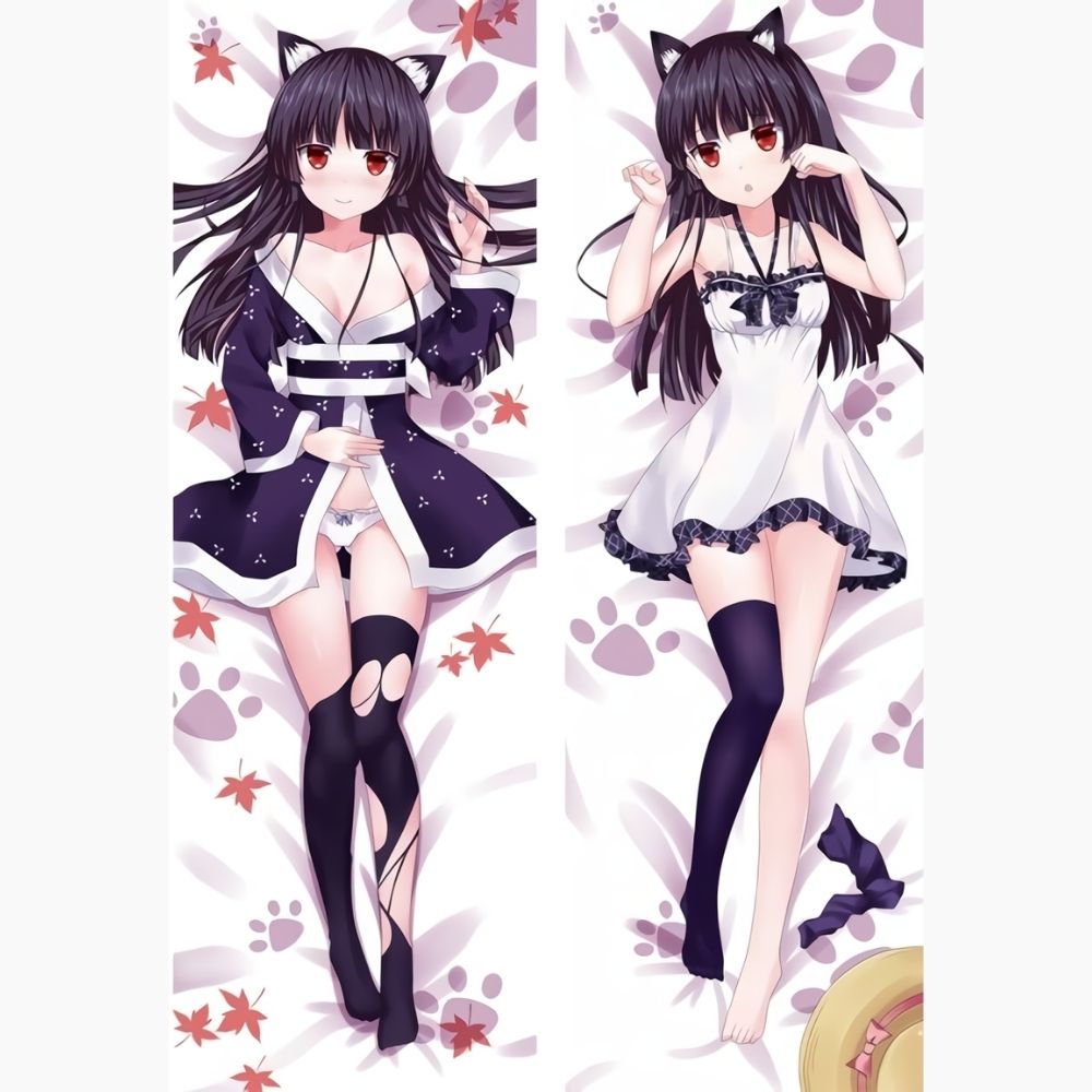 Dakimakura Ruri KuroNeko Maid | WaifuParadise