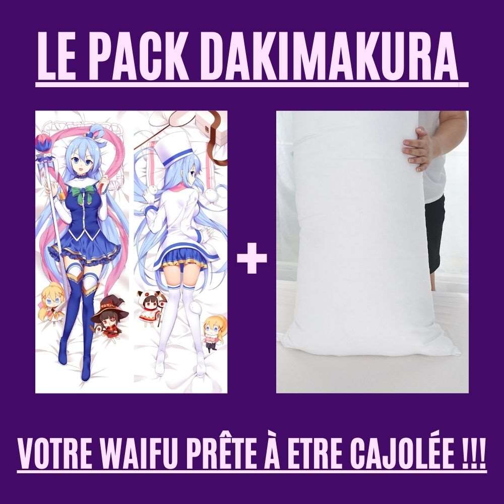 Dakimakura Aqua Uniforme Hiver Avec | WaifuParadise