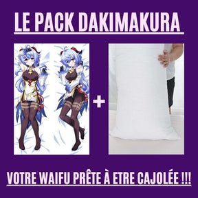 Dakimakura Ganyu Uniforme Avec | WaifuParadise