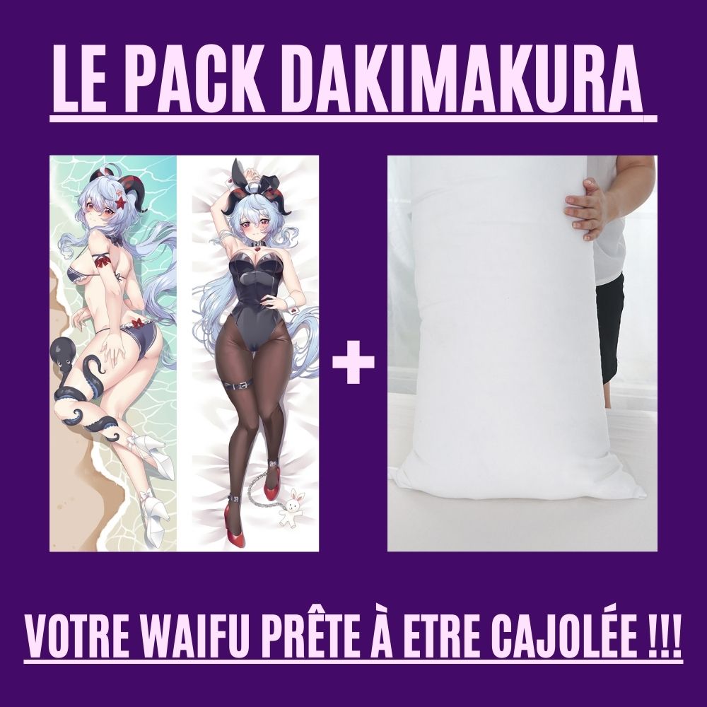 Ganyu Dakimakura Bunny Girl Avec | WaifuParadise