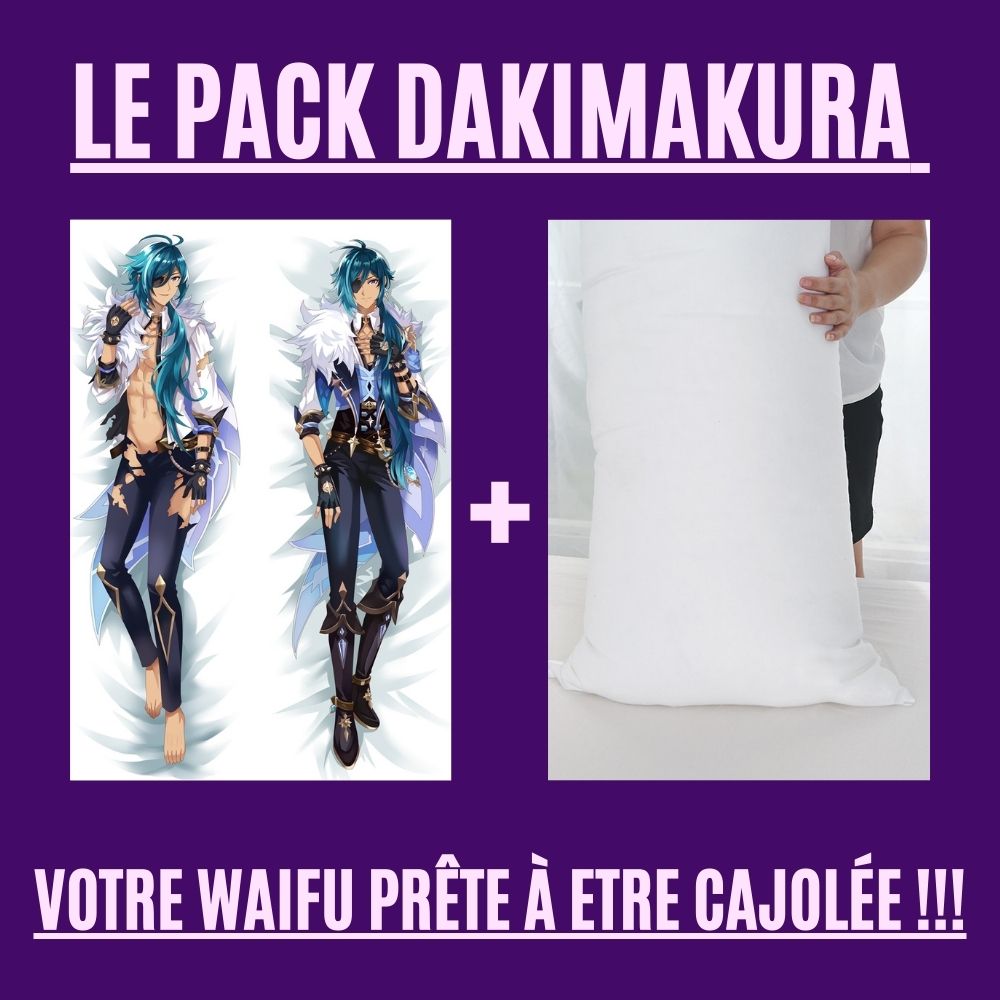 Kaeya Dakimakura Uniforme Déchiré Avec | WaifuParadise