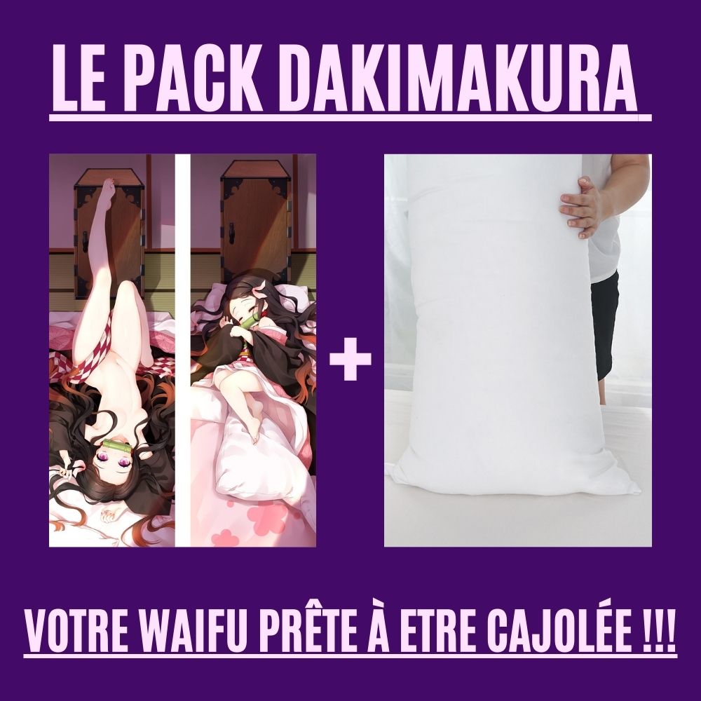 Dakimakura Nezuko Sans Uniforme Demon Slayer Avec | WaifuParadise