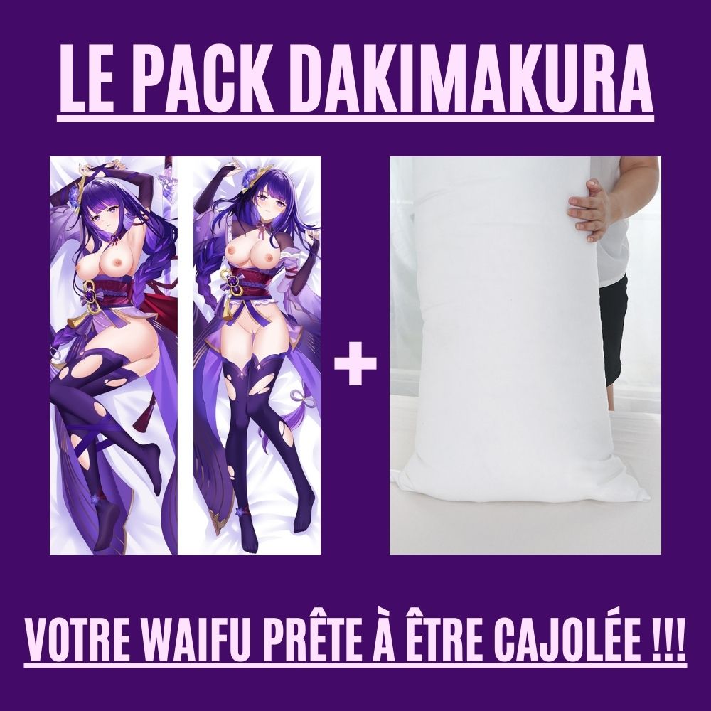 Dakimakura Raiden Shogun Uniforme Dechiré Avec | WaifuParadise