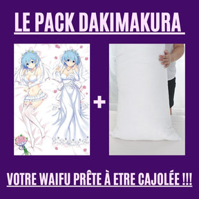 Dakimakura Rem en robe de mariage simple Avec | WaifuParadise