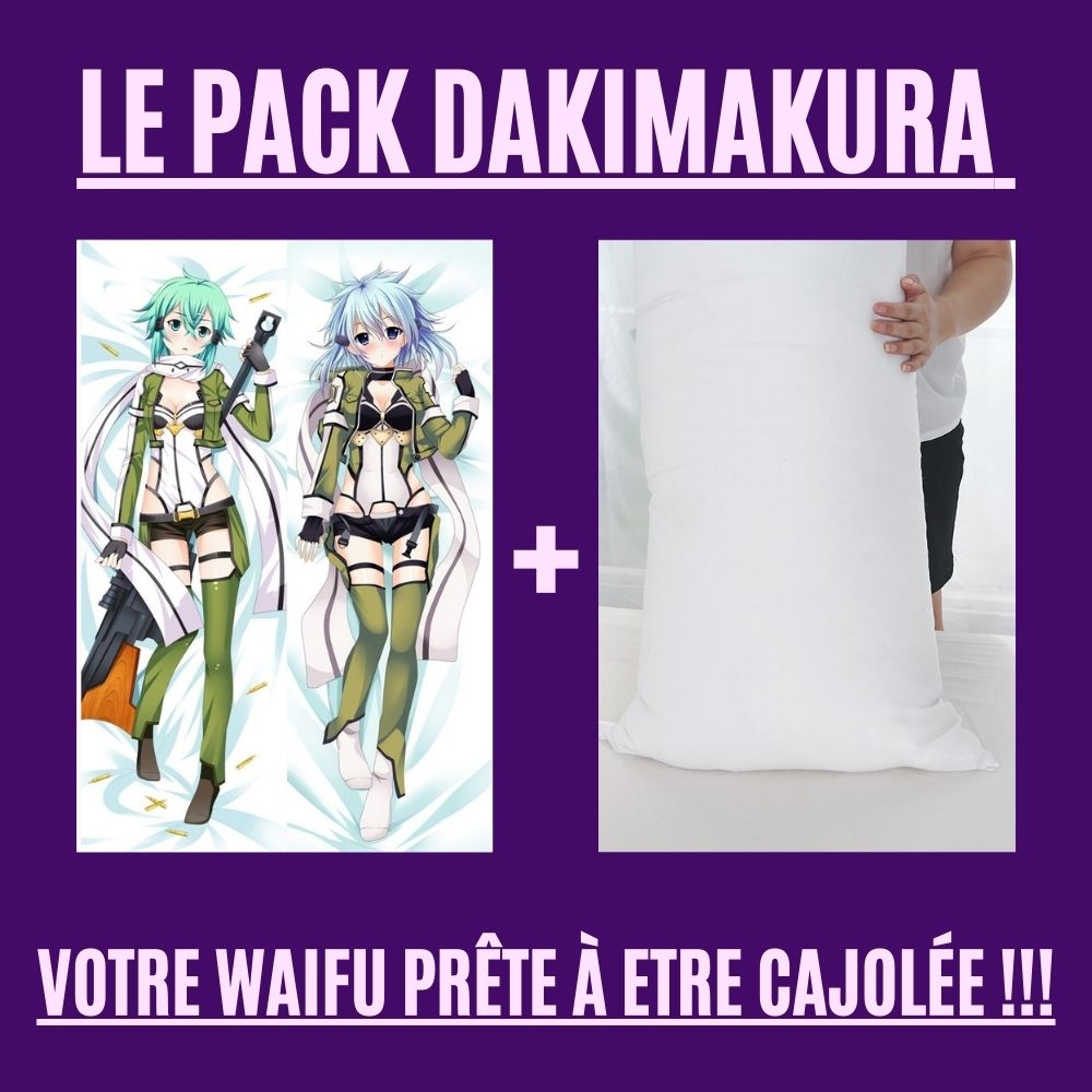 Dakimakura Sinon Uniforme Kawaii Avec | WaifuParadise