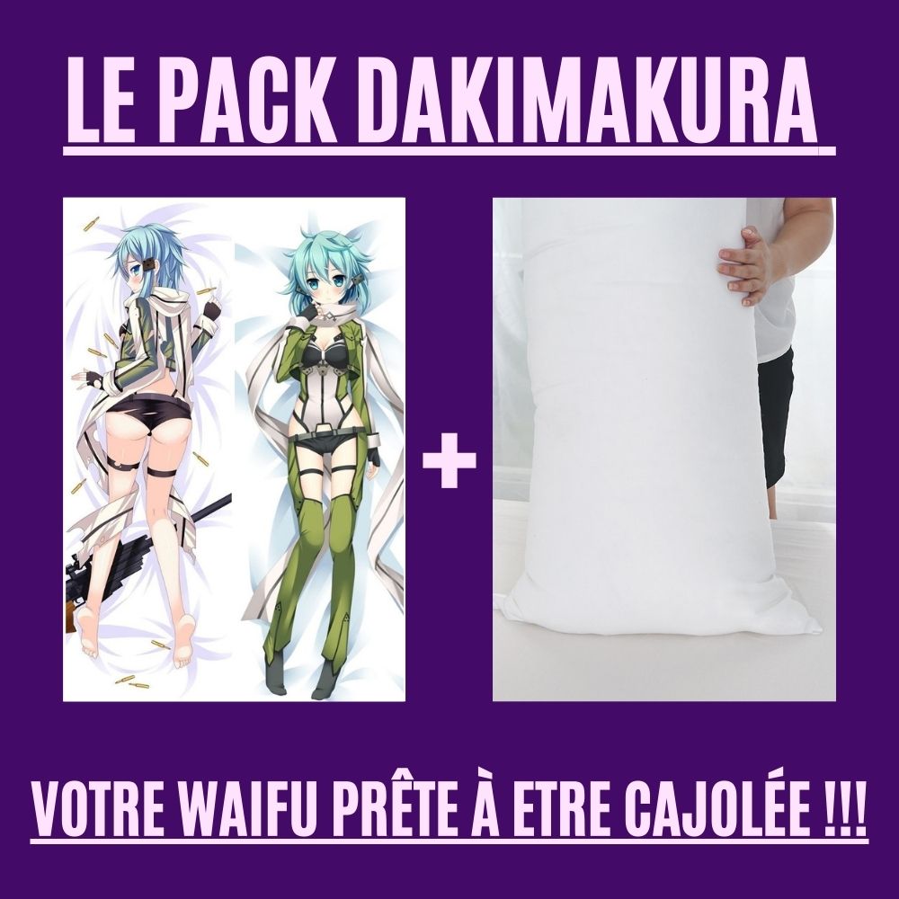 Dakimakura Sinon Uniforme Sexy Avec | WaifuParadise