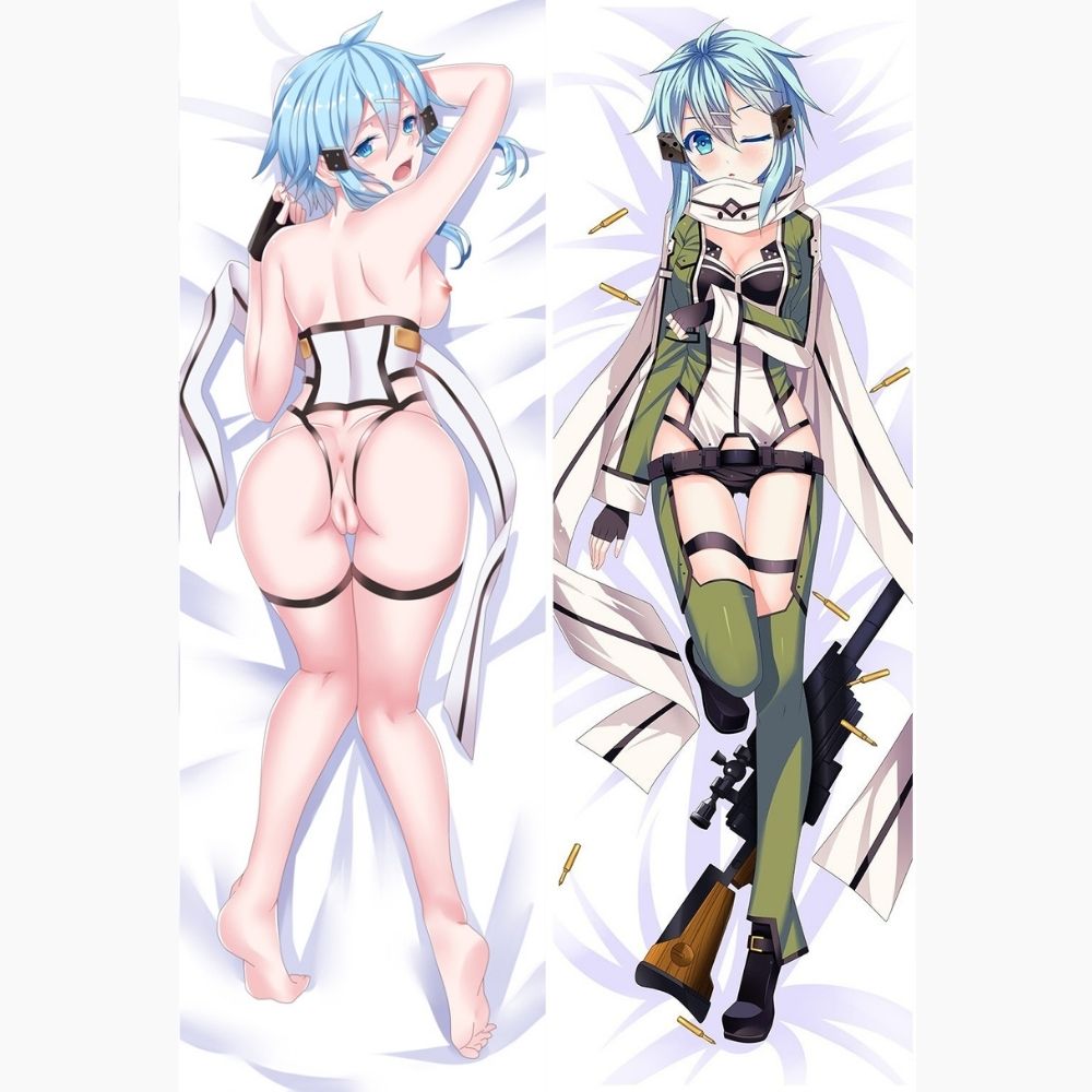 Dakimakura Sinon Uniforme Et Nue Sans | WaifuParadise