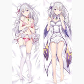 Dakimakura Emilia en lingerie fine et en uniforme Sans | WaifuParadise