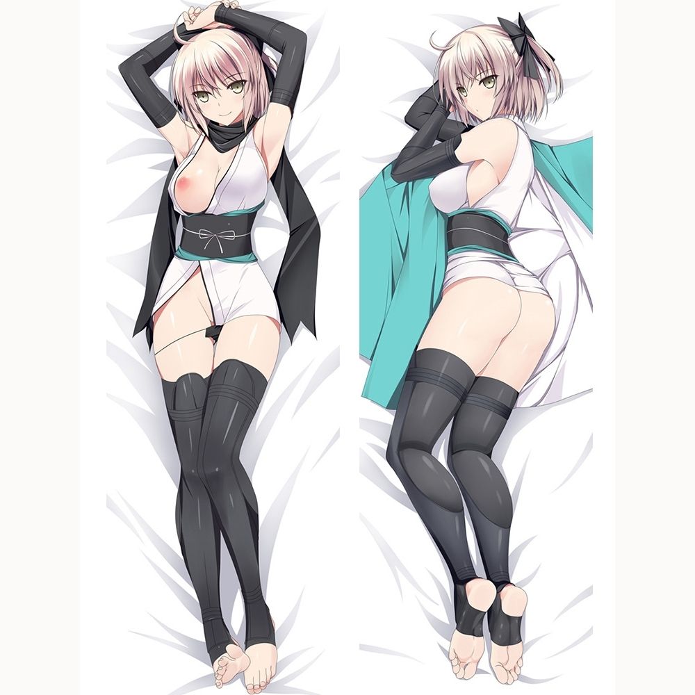 Dakimakura Okita Souji Uniforme Nue | WaifuParadise