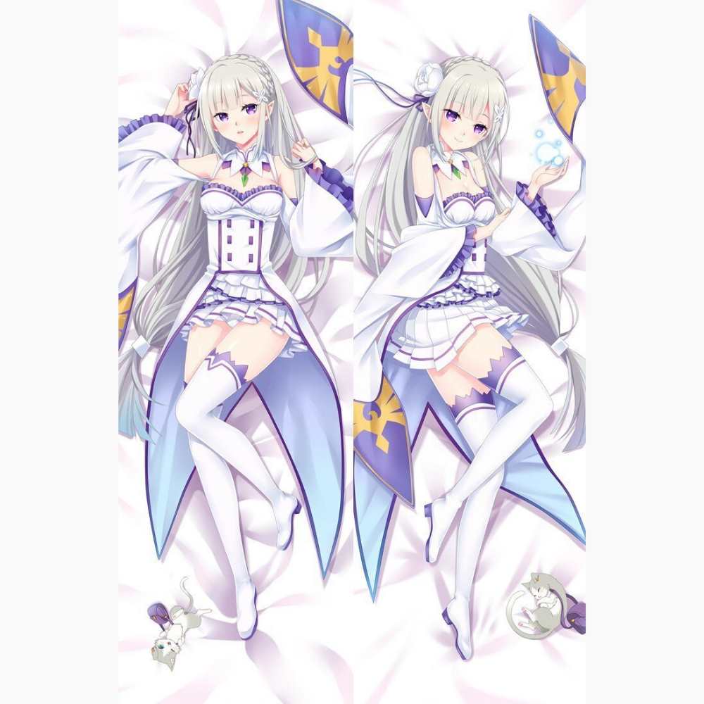 Dakimakura Emilia uniforme simple Sans | WaifuParadise