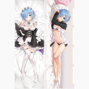 Dakimakura Rem en maid avec le gilet de Subaru Sans | WaifuParadise