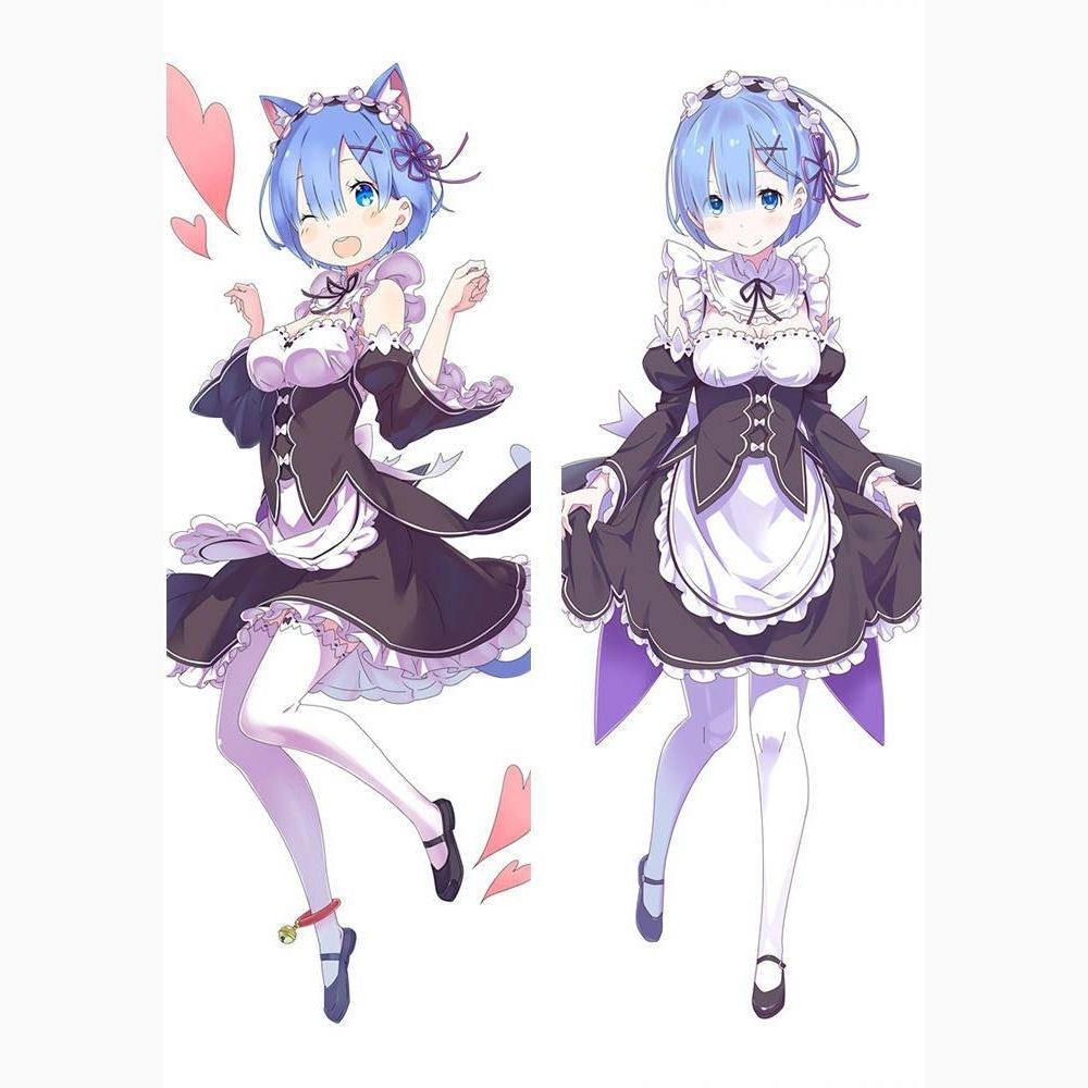 Dakimakura Rem en catgirl Sans | WaifuParadise