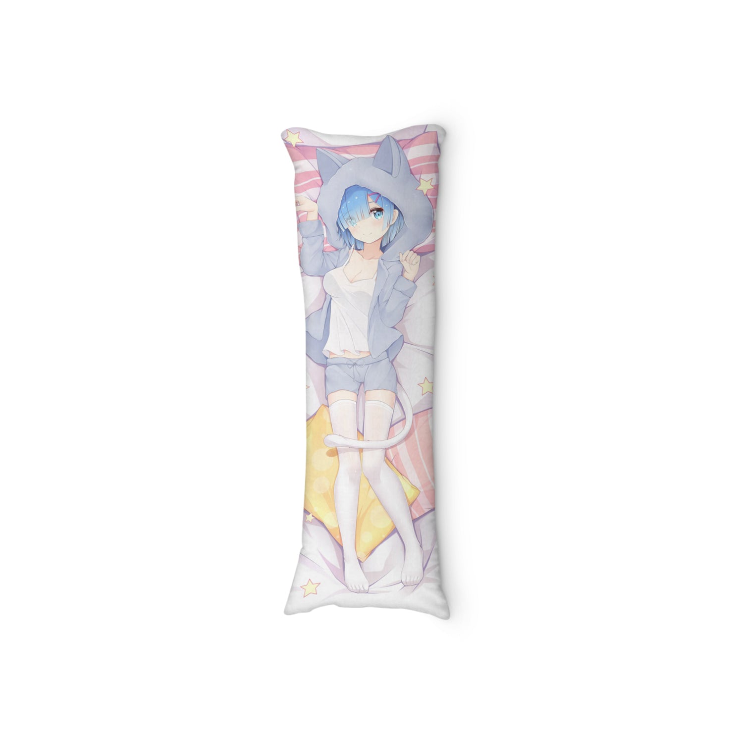 Dakimakura Rem et Ram ensemble en pyjama neko | WaifuParadise