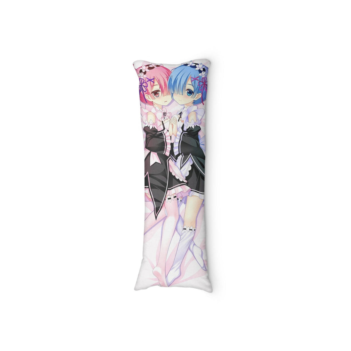 Dakimakura Rem et Ram en nuisette rouge et bleue | WaifuParadise