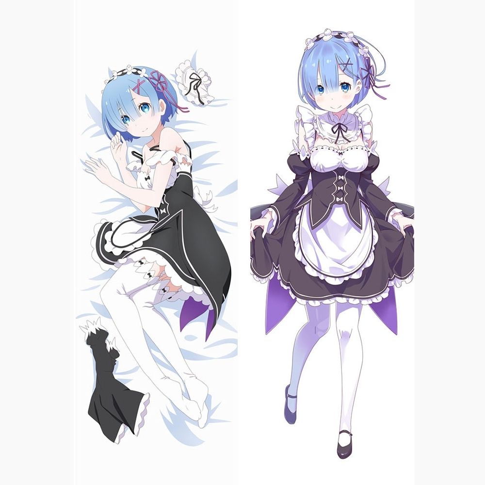 Dakimakura Rem tenue de maid de tous les jours Sans | WaifuParadise