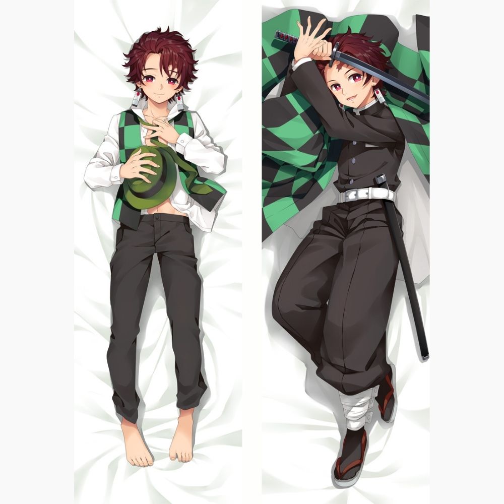 Dakimakura Tanjiro Uniforme Demon Slayer Sans | WaifuParadise